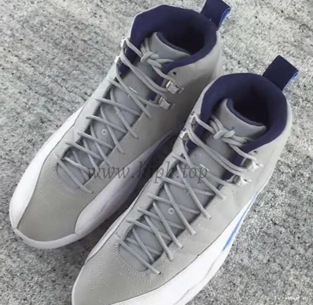 12 GS Air Jordan Grey Blue Authentic 0520